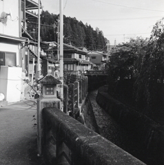 水路のある景色