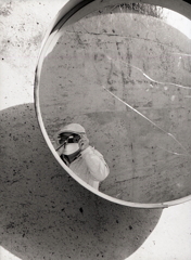 ミラーの隅に…