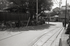 笠寺観音に沿って曲がる旧街道