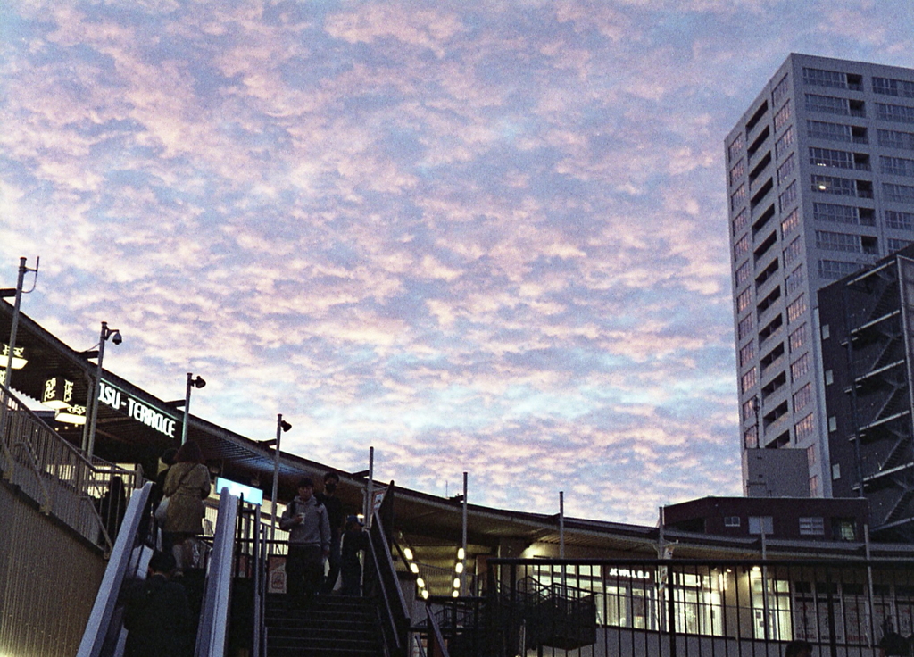 やさしい夕焼雲