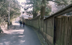 先を行く登山者