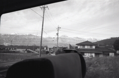 車窓の北アルプス