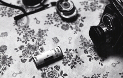 取り出したブローニフィルム　～今日の現像より