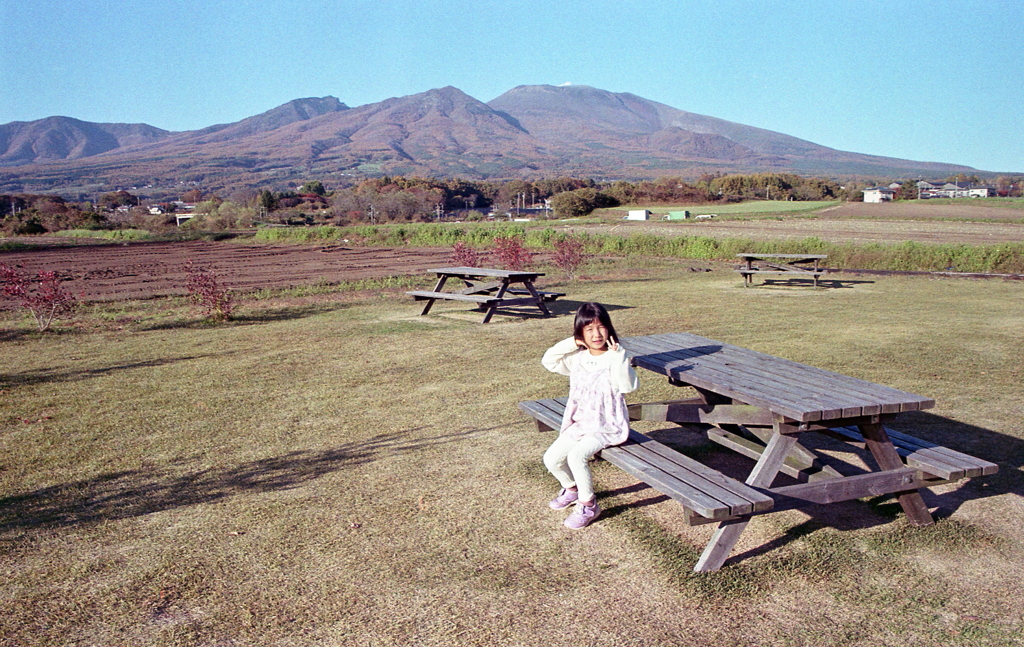 白いポートレート