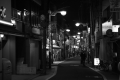 都立家政の夜　～東京モノクロ