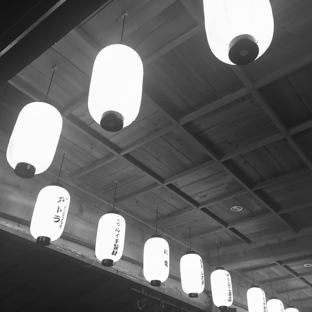 芝居小屋の提灯