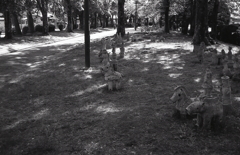 埴輪ロードを歩く