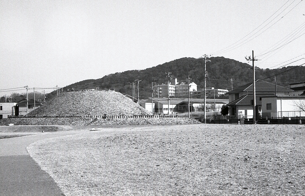 前方後円墳のレプリカ