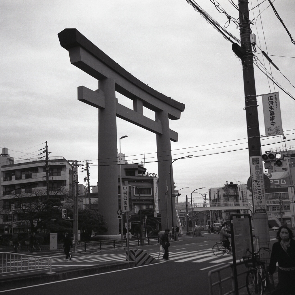 豊国参道の大鳥居　～名古屋市中村区