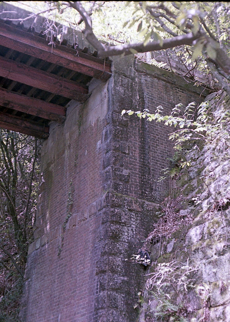 レンガ積みの橋梁基礎