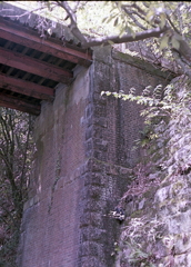 レンガ積みの橋梁基礎