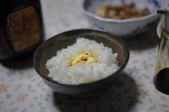 醤油を少しだけ垂らすんだ。