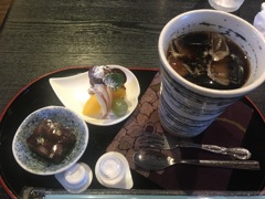 鵜沼宿でアイスコーヒー