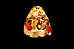 貝殻のランプシェード