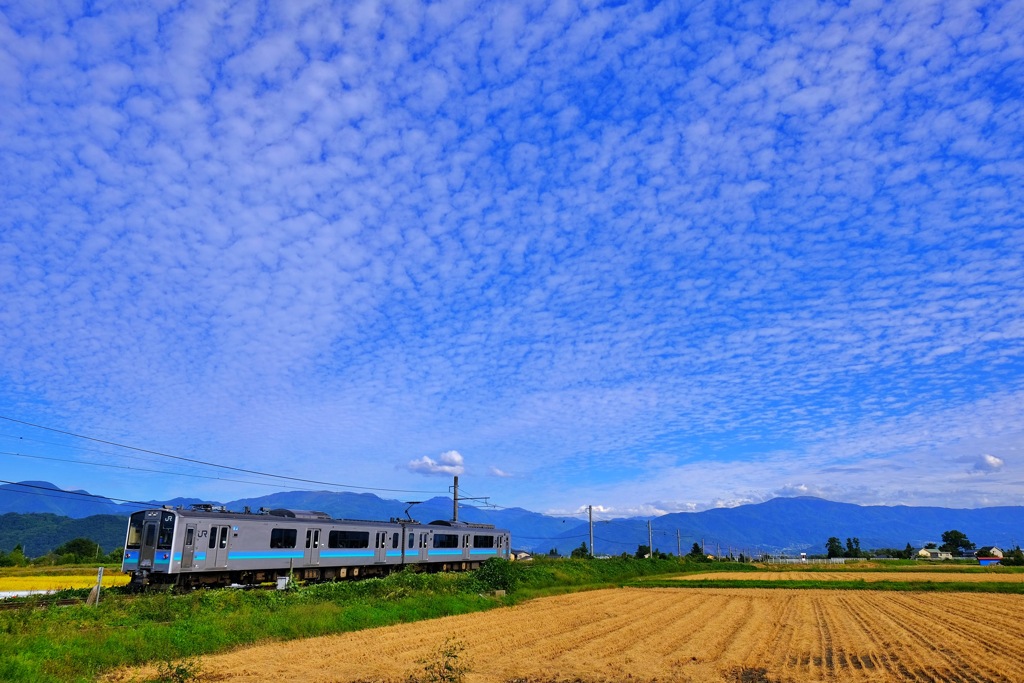 雲と大糸線