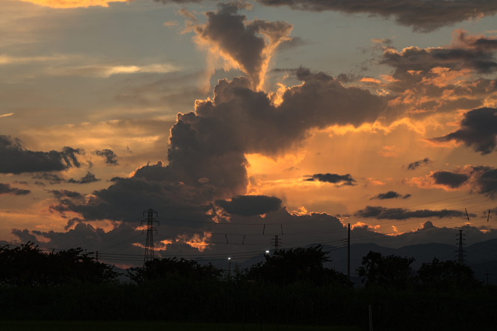 雨上がりの夕焼け②