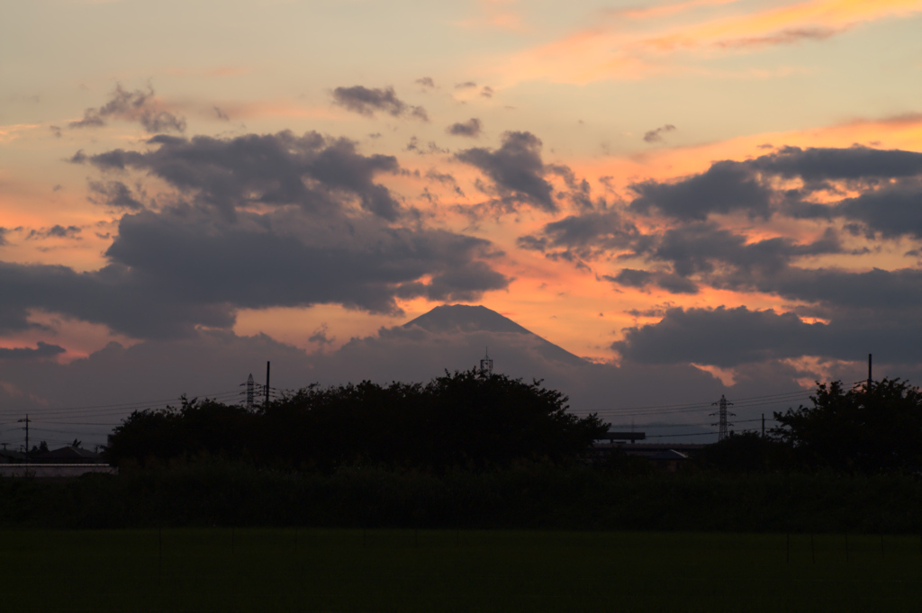 雨上がりの夕焼け①