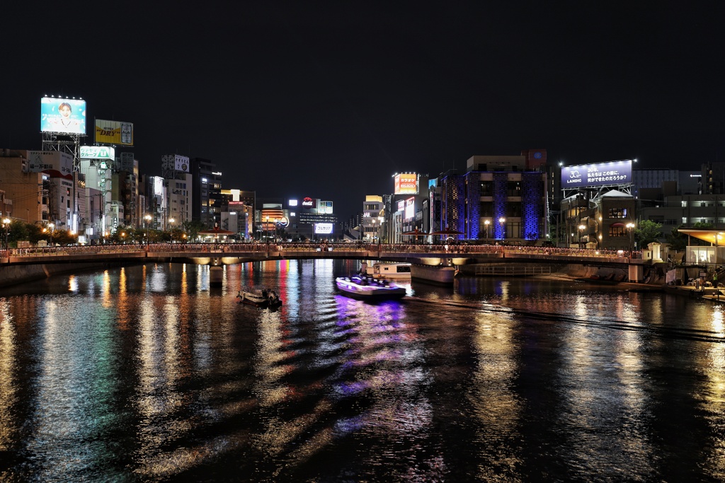 中洲の那珂川夜景