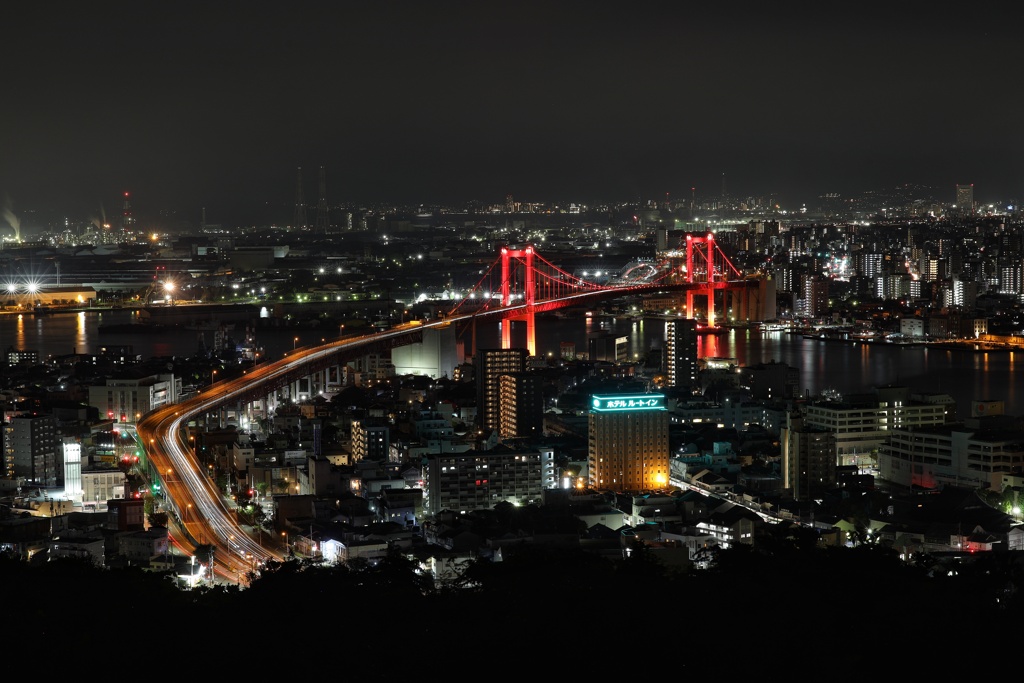 若戸大橋の夜景