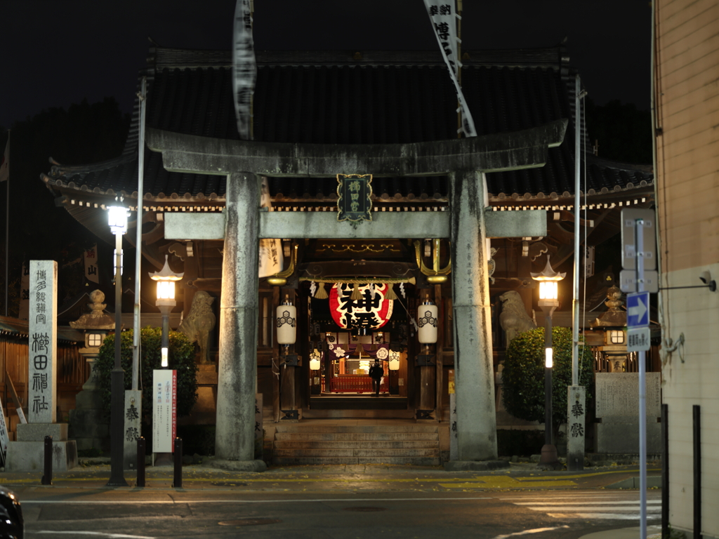 人が少ない時の櫛田神社