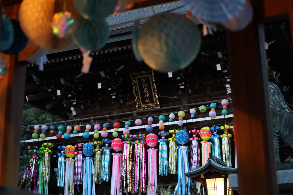 宮地嶽神社の七夕飾り