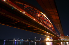 神戸大橋と港