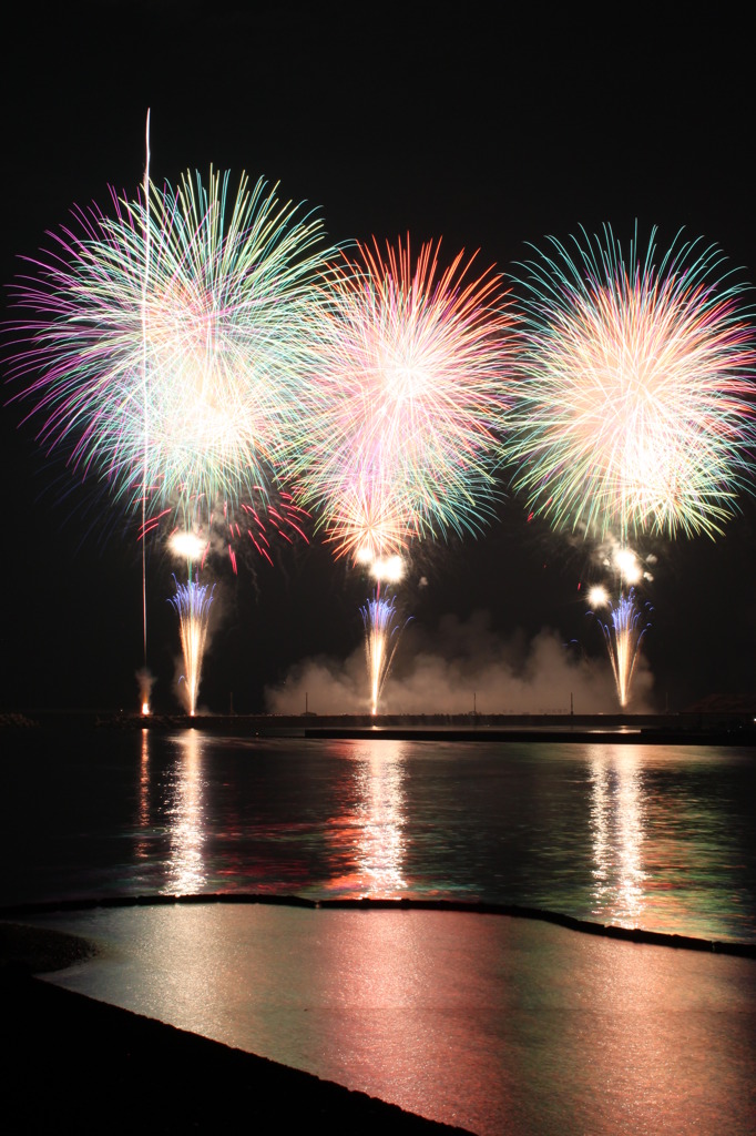 2010　きほく燈篭祭　花火その1