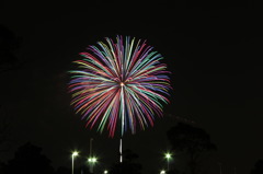 夜空に咲く華の燐光