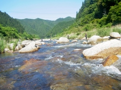 愛知　稲武町　根羽川