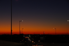 晦日の夕景