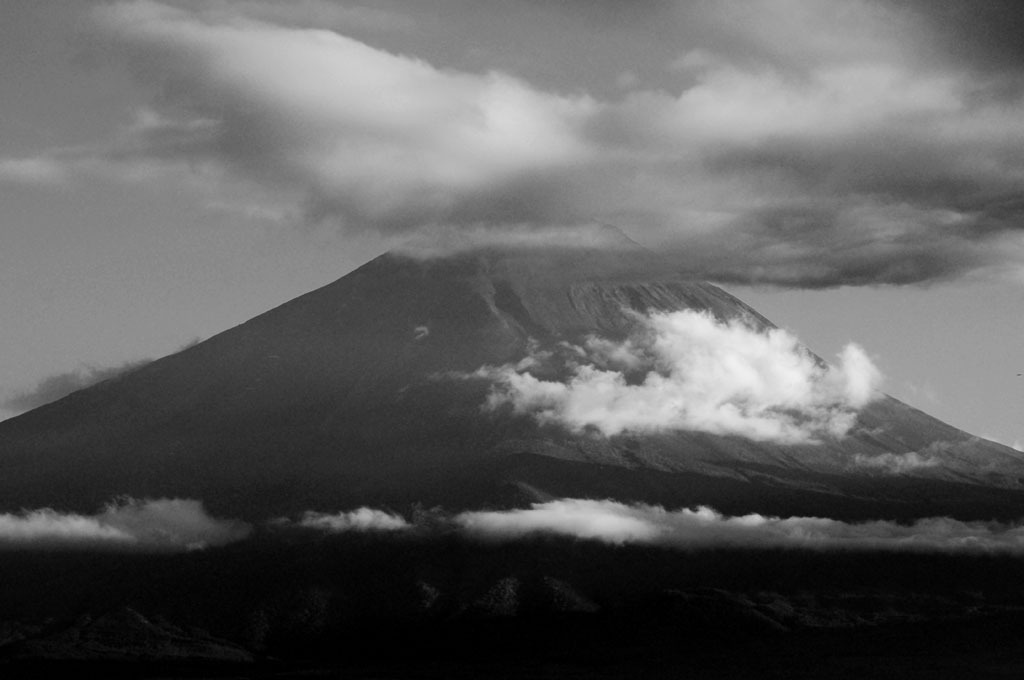河口湖　富士山