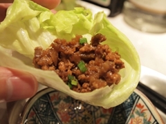 肉味噌のレタス巻き～ビールのアテにぴったり～