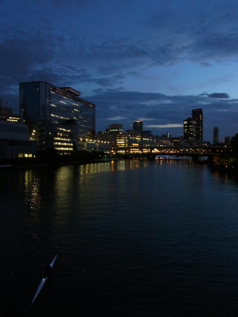 A Boat and Tenma-bashi