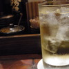 氷たっぷりの梅酒水割り