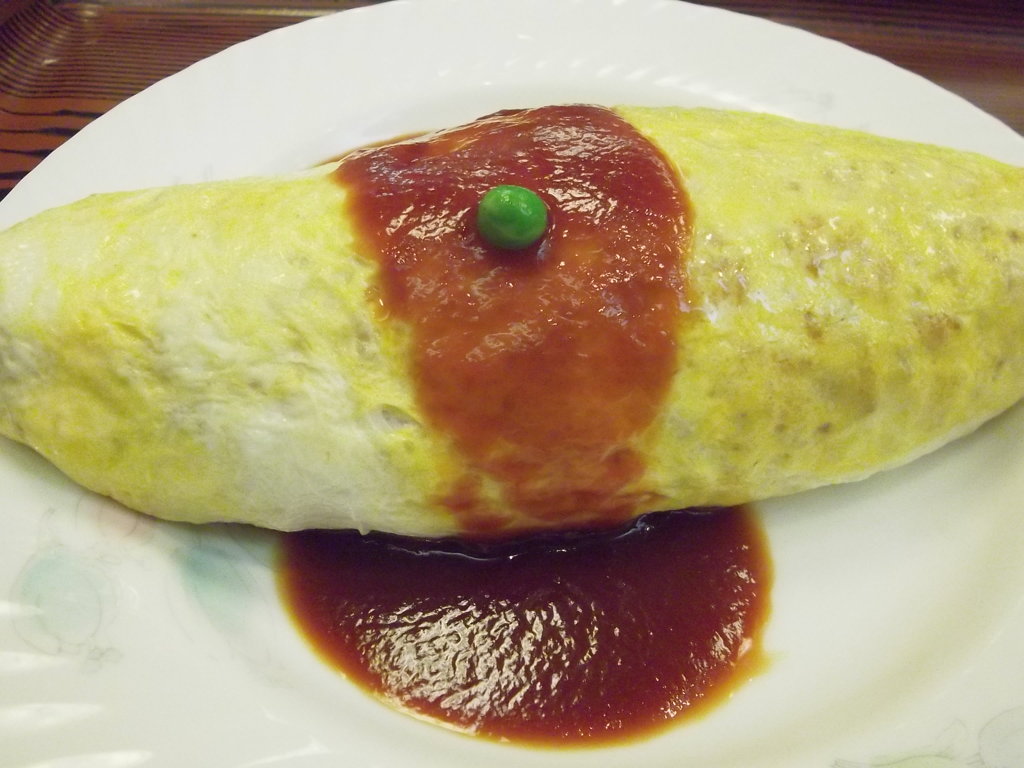定食屋さんのオムライス