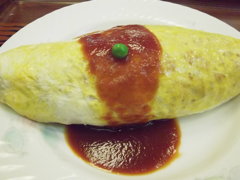 定食屋さんのオムライス