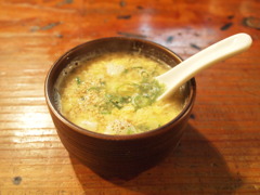 鶏玉スープで温まる♪