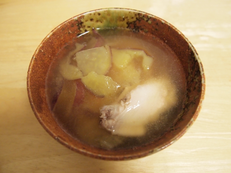 さつまいもたっぷりの味噌汁