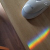 a rainbow sunlight in my room