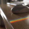 a rainbow sunlight and my netbook