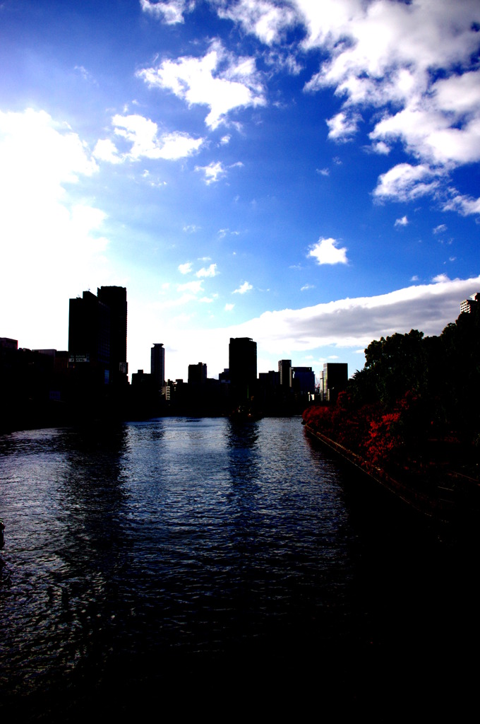 Winter Blue Sky & Ookawa River