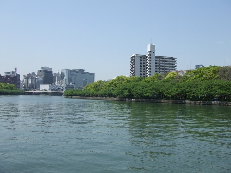 新緑の大川