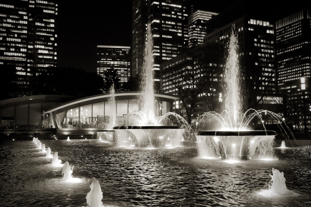 噴水のある夜景　2026/01/06