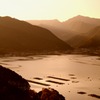 田舎の夕日