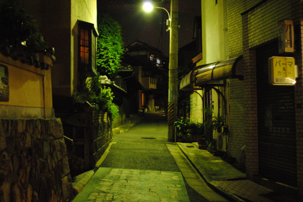 怪しい夜道