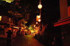 明るい夜道