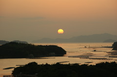 英虞湾の夕日