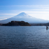 河口湖からの富士山