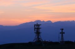 鉄塔の夕暮れ