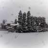 散居村の雪景色